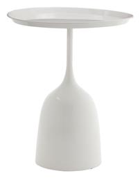 Βοηθητικό Τραπεζάκι Agrile Μ50xΠ50xΥ60εκ. Λευκό - Inart από το EasyU