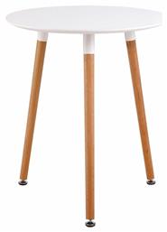 Βοηθητικό Τραπεζάκι Art Μ60xΠ60xΥ68εκ. Μπεζ - Woodwell