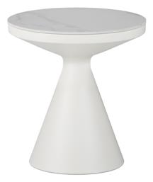 Βοηθητικό Τραπεζάκι Coozlin 50x50x50cm Λευκό - Inart