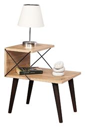 Βοηθητικό Τραπεζάκι Cross 50x55x40cm Μπεζ - HomeMarkt