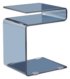 Βοηθητικό Τραπεζάκι Glasser 42x38x48cm Γκρι Ανοιχτό - Woodwell