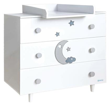Azure 450-12 Βρεφική Συρταριέρα με 3 Συρτάρια 90x53x85cm - Bebe Stars