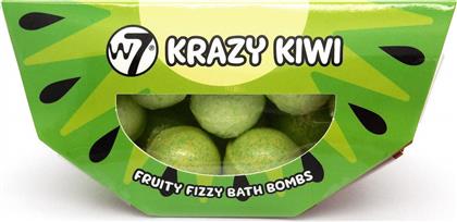 W7 Cosmetics Άλατα Μπάνιου Bath Bombs με Άρωμα Krazy Kiwi 10x10gr 100gr