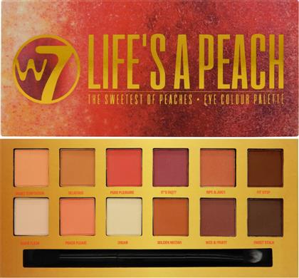 W7 Cosmetics Life's A Peach Παλέτα με Σκιές Ματιών σε Στερεή Μορφή Πολύχρωμη 9.6gr από το Plus4u