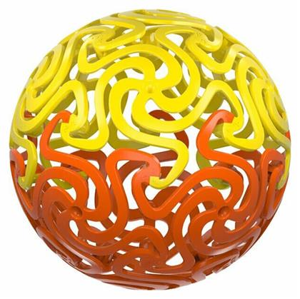 Brain Ball Yellow Orange Waboba