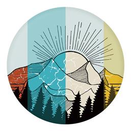 Wingman Frisbee Σιλικόνης με Διάμετρο 15.2 εκ. Mountain Rays Waboba