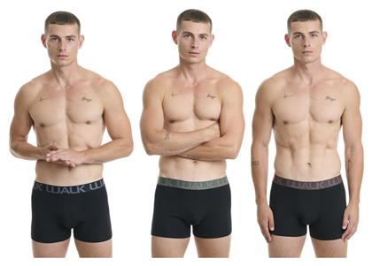 Ανδρικά Μποξεράκια 3Pack Μαύρο Walk
