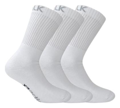 Ανδρικές Μονόχρωμες Κάλτσες Λευκές 3Pack -010101 Walk