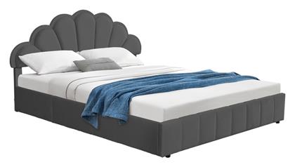 Wardie Κρεβάτι Υπέρδιπλο με Αποθηκευτικό Χώρο για Στρώμα 160x200cm Ανθρακί - Pakketo