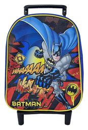 Batman Σχολική Τσάντα Τρόλεϊ Δημοτικού σε Μπλε χρώμα Warner Bros