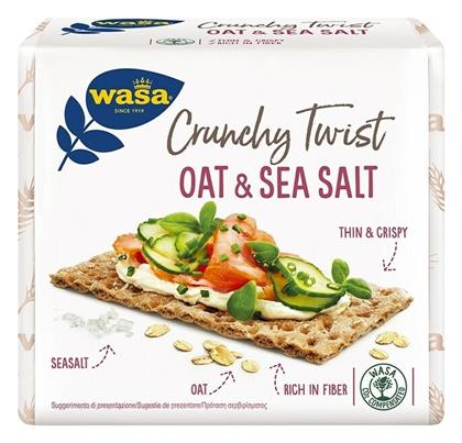Φρυγανιές Βρώμης Crunchy Twist Oat & Sea Salt 265gr Κωδικός: 39852106 Wasa