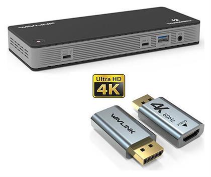 Thunderbolt 3 Docking Station με DisplayPort 4K PD Ethernet (WL-UTD21H) Wavlink