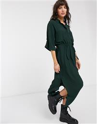 Weekday Cat shirt dress in green από το Asos