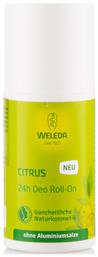 Citrus Αποσμητικό 24h σε Roll-On Χωρίς Αλουμίνιο 50ml Weleda