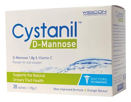 Cystanil D-Mannose 28 φακελίσκοι Wellcon