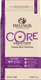 Core Grain Free Kitten (2-12 months) Γαλοπούλα/Σολομός 1.75kg Wellness