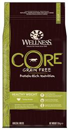 Core Healthy Weight 1.8kg Ξηρά Τροφή Διαίτης για Ενήλικους Σκύλους με Γαλοπούλα και Λαχανικά Wellness