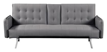 Wells Τριθέσιος Καναπές Κρεβάτι 188x82x80εκ. Γκρι - Woodwell