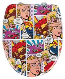 Pop Art Καπάκι Λεκάνης Soft Close Πλαστικό 45x38cm Πολύχρωμο Wenko