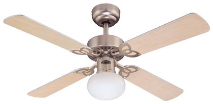 39W με Φως 105cm Light Maple/Silver Vegas Westinghouse