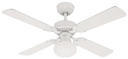 Vegas Ανεμιστήρας Οροφής 105cm με Φως White/White Washed Pine Westinghouse από το Plus4u