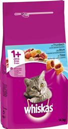 1+ Ξηρά Τροφή για Ενήλικες Γάτες με Τόνο 14kg Whiskas