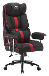 Gaming Chair LE MANS Υφασμάτινη Μαύρο / Κόκκινο White Shark