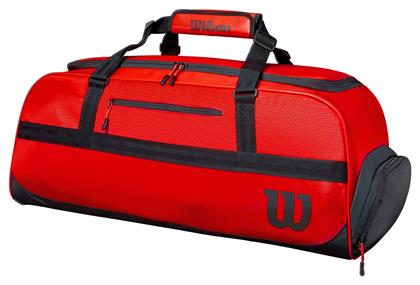 Large Duffel Τσάντα Ώμου / Χειρός Τένις 3 Ρακετών Κόκκινη Wilson