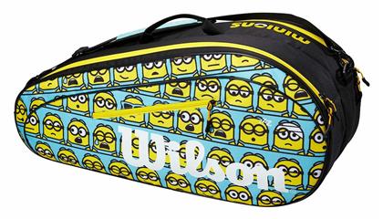 Minions 2.0 Παιδική Τσάντα Ώμου / Χειρός Τένις 6 Ρακετών Wilson