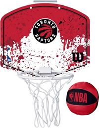 Wilson Nba Team Toronto Raptors Mini Μπασκέτα Δωματίου με Μπάλα