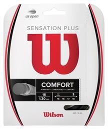 Sensation Plus 16 Χορδή Τένις Μαύρη 12m, Φ1.34mm Wilson