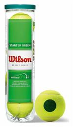 Starter Play Green Μπαλάκια Τένις Παιδικά 4τμχ Wilson