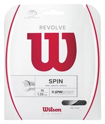 String Revolve Χορδή Τένις Μαύρη 15m, Φ1.35mm Wilson