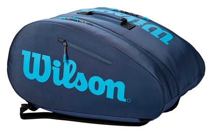 Super Tour Τσάντα Ώμου / Χειρός Padel 6 Ρακετών Μπλε Wilson