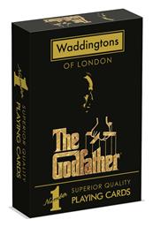Waddingtons No.1 - The Godfather Συλλεκτική Τράπουλα Πλαστικοποιημένη Μαύρη Winning Moves από το Designdrops