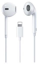 YB03 Earbuds Handsfree Ακουστικά με Βύσμα Lightning WK