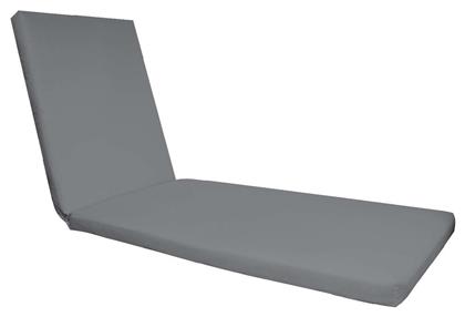 Αδιάβροχο Μαξιλάρι Ξαπλώστρας Sunlounger Γκρι 196x60εκ. Woodwell