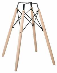 Art Wood Βάση Τραπεζιού από Ξύλο Φυσικό 54x54x70cm Woodwell