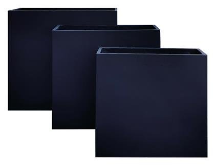 Flower Pot-13 Set 3 σε χρώμα Μαύρο Woodwell
