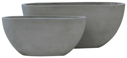 Flower Pot 4 Set 2 Κασπώ Γκρι Σετ 2τμχ Woodwell