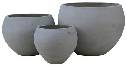 Flower pot-5 set 3 Κασπώ Γκρι Σετ 3τμχ Woodwell