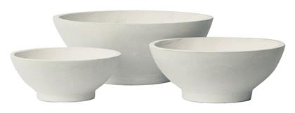 Flower Pot-9 Set 3 σε χρώμα Milk White Woodwell