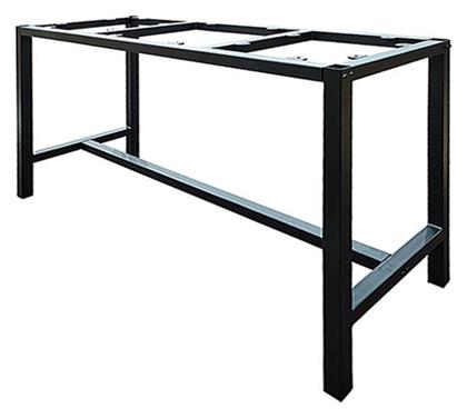 Metal Βάση Τραπεζιού από Μέταλλο σε Μαύρο Χρώμα 170x60x105cm Woodwell