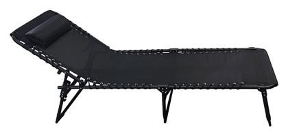 Πτυσσόμενη Ξαπλώστρα Μαύρη Woodwell