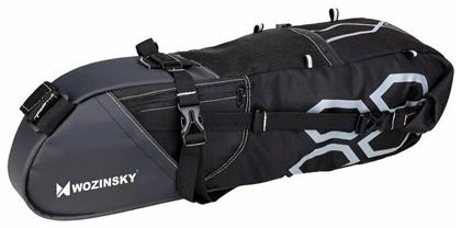 Large Roomy Saddle Τσαντάκι Σέλας Ποδηλάτου 12lt Μαύρο WBB9BK Wozinsky