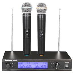 Σύστημα Karaoke με Ασύρματα Μικρόφωνα WG-2009 σε Μαύρο Χρώμα WVNGR