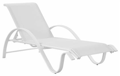 Ξαπλώστρα Αλουμινίου με Ύφασμα Textilene 195x66x30εκ. HomeMarkt