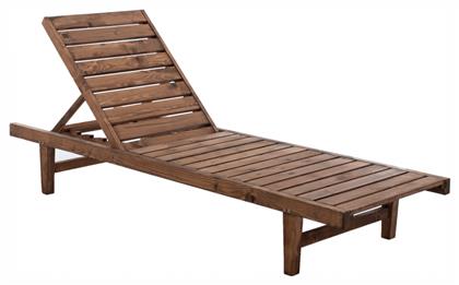 Ξαπλώστρα Ξύλινη Jules Καρυδί 193.5x65x29εκ. HomeMarkt