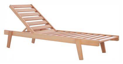 Ξαπλώστρα Ξύλινη Samos Καφέ 66.5x200x31εκ. HomeMarkt