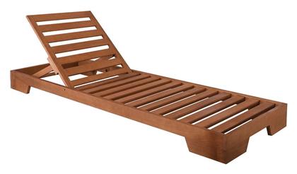 Ξαπλώστρα Ξύλινη Verano Καφέ 213x75x16εκ. Woodwell